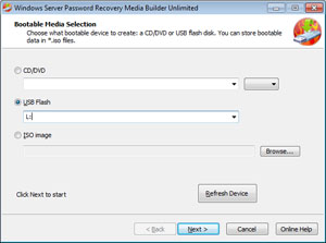 Media Builder USB disk